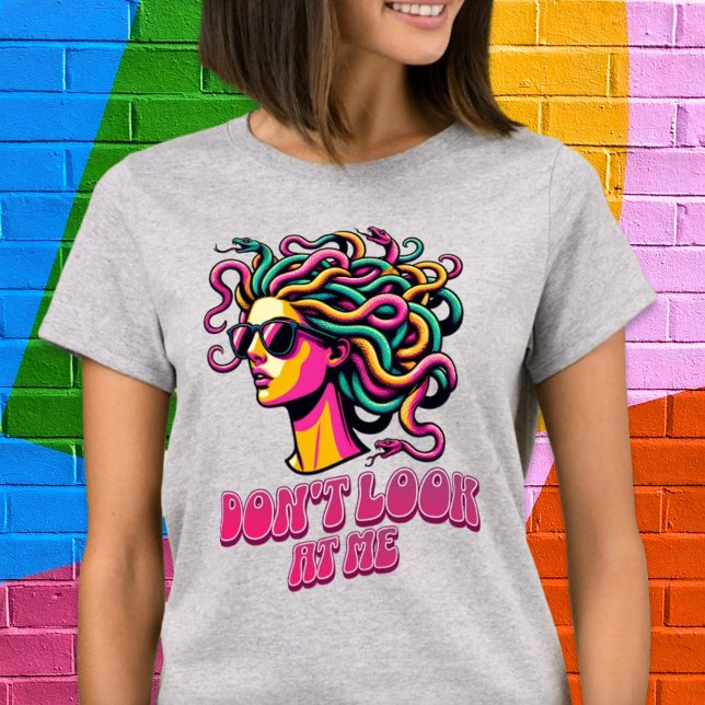 Don’t Look at Me Snake Hair Goddess Pop Art Shirt (Don’t Look at Me Snake Hair Goddess Pop Art Shirt)