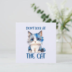Don’t Look at the Cat – Adorable Bluish Kitten