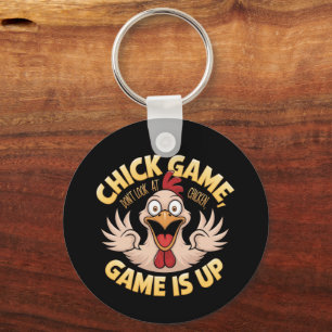 Don’t Look at the Chicken The Funny Game Key Ring