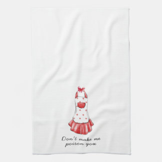 Don’t Make Me Poison You Apron Tea Towel