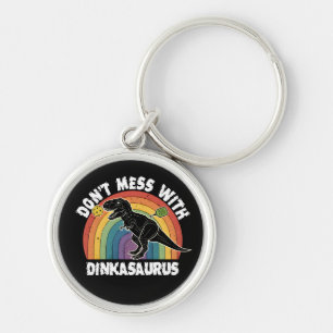 Don’t Mess With Dinkasaurus Pickleball Key Ring