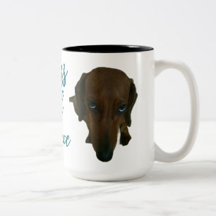 Don’t Mess With My Peace™ Dachshund Mug • 