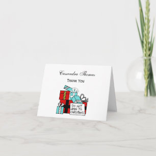 Don’t Open Til Christmas Presents Xmas Holiday Card
