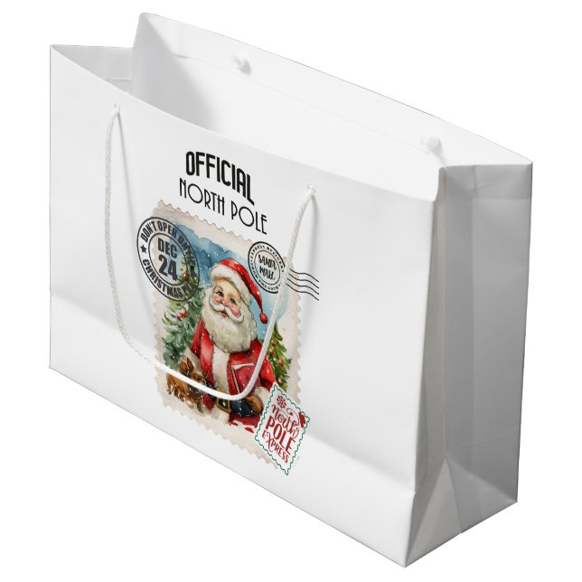 Don’t Open Until Christmas Large Gift Bag (Front Angled)