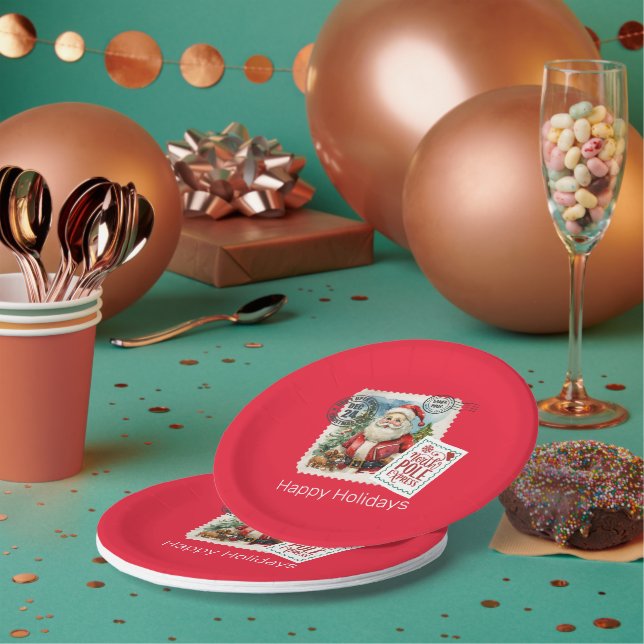 Don’t Open Until Christmas Paper Plate (Multi)