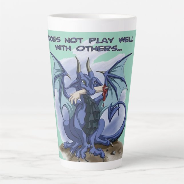 Don’t Play Well With Others Dragon Latte Mug (Front)