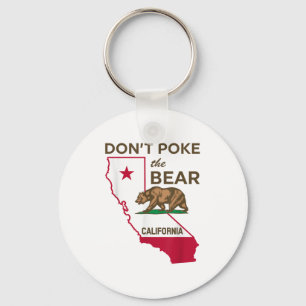 Don’t Poke The Bear California Republic  Key Ring