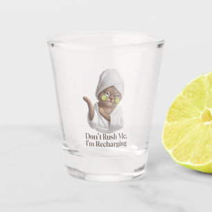 Don’t Rush Me – Miss Meow Die Cut Shot Glass