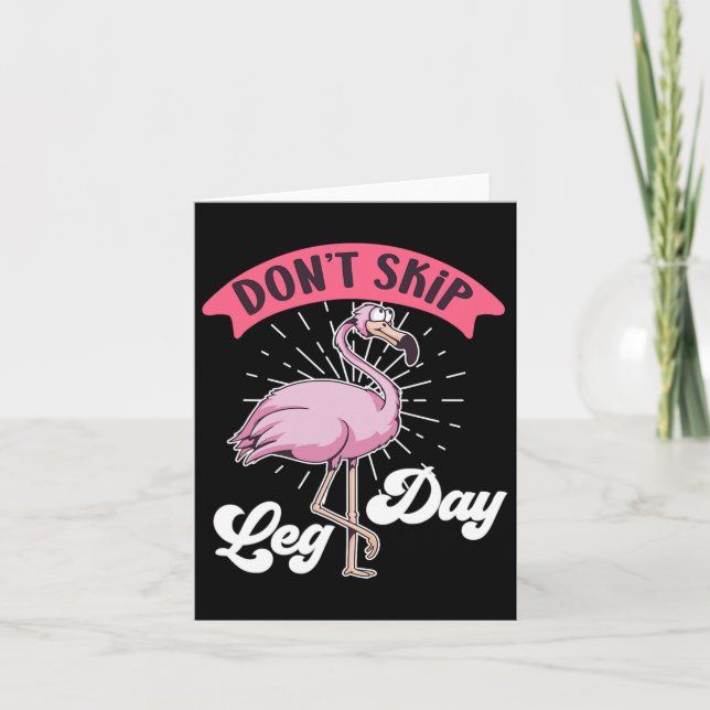 Don T Skip The Leg Day Fitness Weight Training Bod Card (Front)