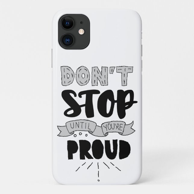 Don’t Stop Athletic Quote Self Pride Quote Success Case-Mate iPhone Case (Back)