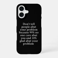 Don’t Tell People About Your Problems" – Bold