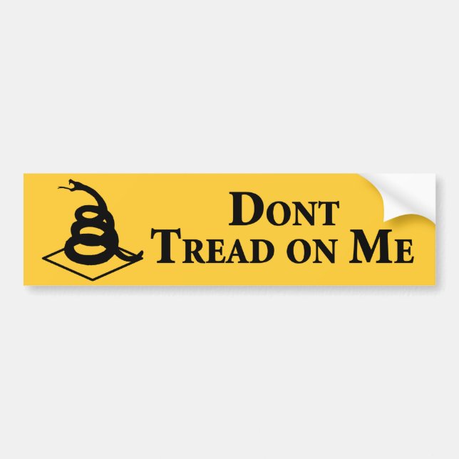 Don’t Tread on Me Bumper Sticker (Front)