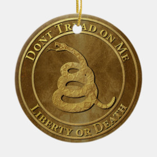 Don’t Tread on Me Ceramic Ornament