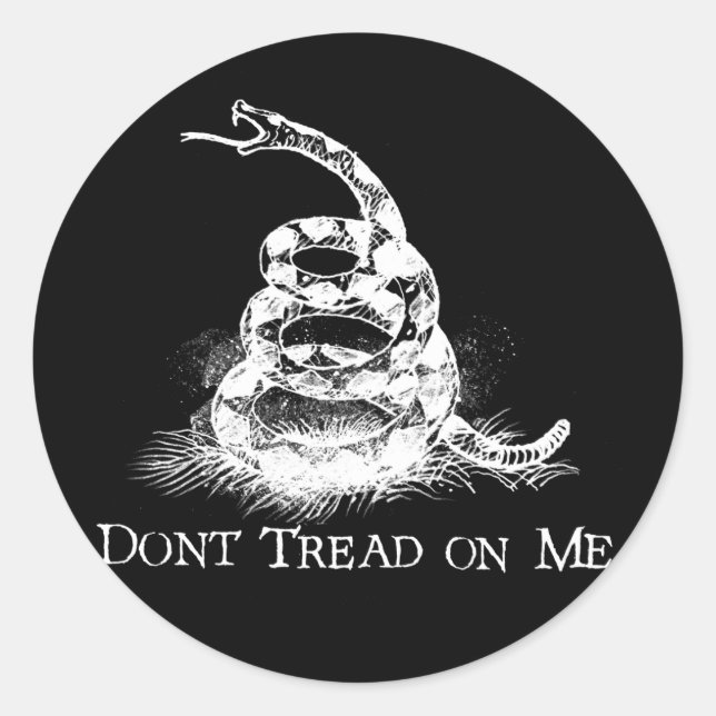 Don’t Tread on Me Classic Round Sticker (Front)