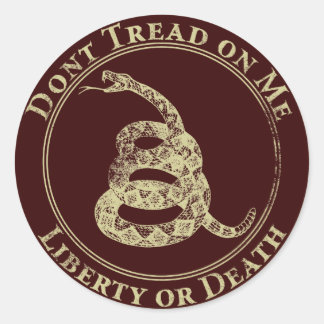 Don’t Tread on Me Classic Round Sticker