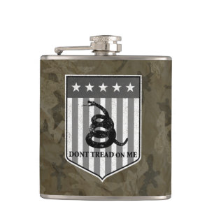 Don’t Tread on Me Hip Flask
