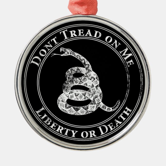 Don’t Tread on Me Metal Tree Decoration (Front)