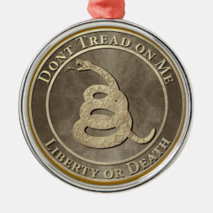 Don’t Tread on Me Metal Tree Decoration
