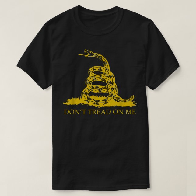 Don’t_ Tread On Me Shirts For Men Gadsden Flag Yel (Design Front)