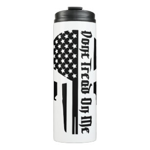Don’t Tread On Me Skull #USAPatriotGraphics © Thermal Tumbler