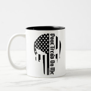 Don’t Tread On Me Skull  #USAPatriotGraphics  © Two-Tone Coffee Mug