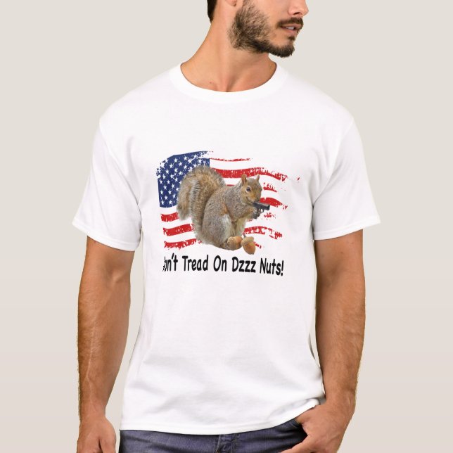 Don’t Tread On Me Squirrel T-Shirt (Front)