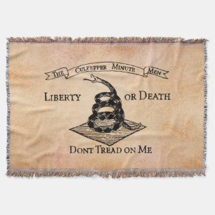 Don’t tread on Me Throw Blanket
