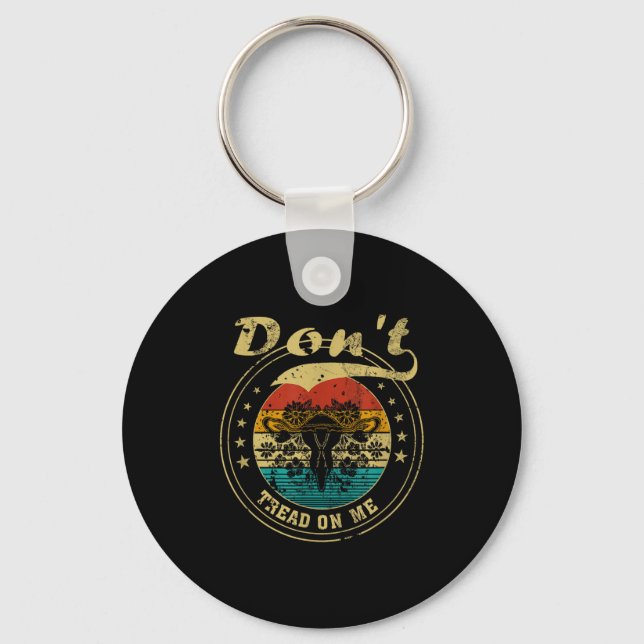 Don’t Tread On Me Uterus  Key Ring (Front)