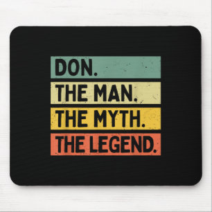 Don The Man The Myth The Legend Funny Personalized Mouse Pad