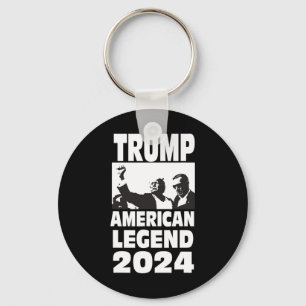 Don Trump 2024 Bulletproof Never Surrender Legend  Key Ring