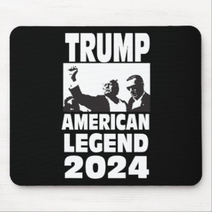 Don Trump 2024 Bulletproof Never Surrender Legend Mouse Pad