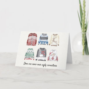 Don we now our ugly sweaters holiday greeting card