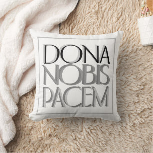 Dona Nobis Pacem Elegant Give Us Peace Cushion