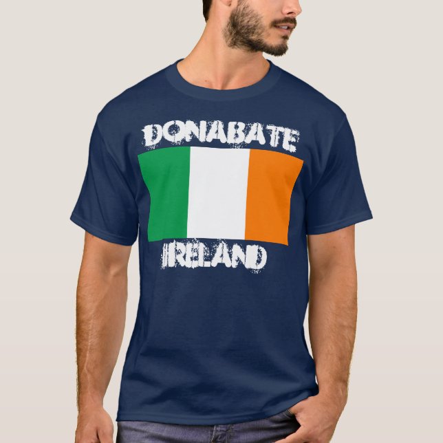 Donabate, Ireland with Irish flag T-Shirt (Front)