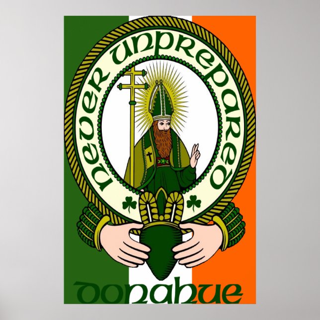 Donahue Clan Motto Poster Print (Front)