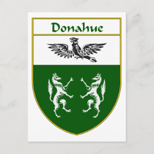 Donahue Coat of Arms/Family Crest Postcard