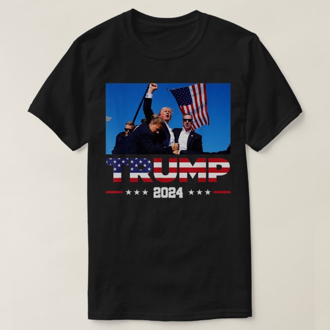 Donald 2024 Survived Shot At Election Rally 3 T-Shirt (Design Front)
