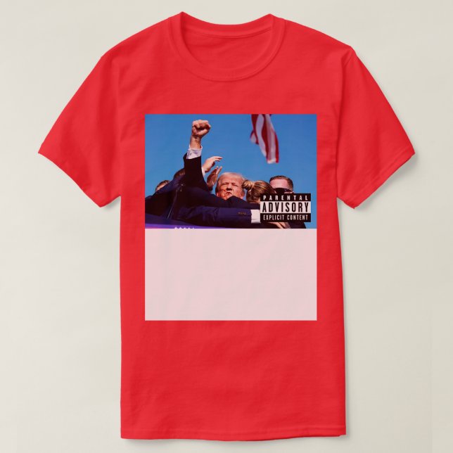 Donald Assassination Attempt Fight Album Cover T-Shirt (Design Front)