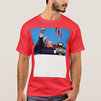 Donald Assassination Attempt Fight Album Cover T-Shirt