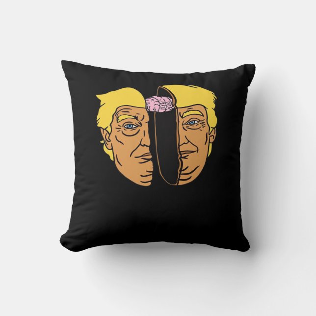 Donald Brain Trumpkin  Artwork  Cushion (Front)