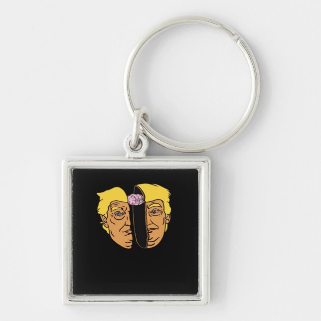 Donald Brain Trumpkin  Artwork  Key Ring (Front)
