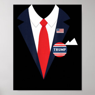 Donald Halloween Costume Funny Kids Suit Poster