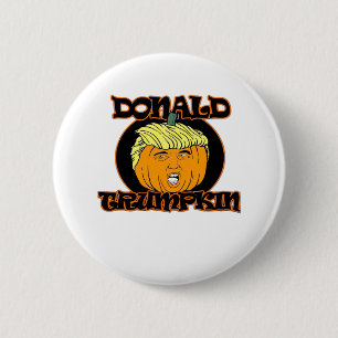 Donald Halloween Costume Trumpkin 6 Cm Round Badge