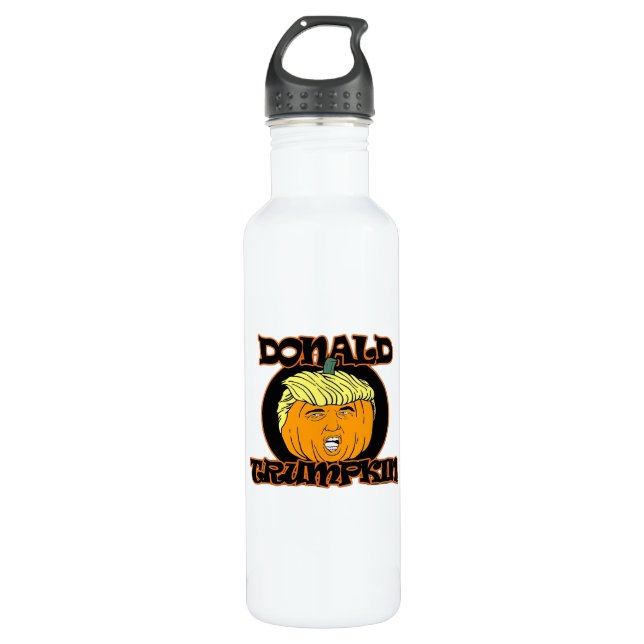 Donald  Halloween Costume Trumpkin 710 Ml Water Bottle (Front)