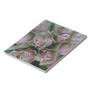 Donald & Hillary Wedding Date Bridal Thank You Notepad
