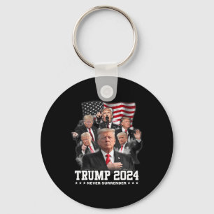 Donald J Trump 2024 Never Surrender 1  Key Ring