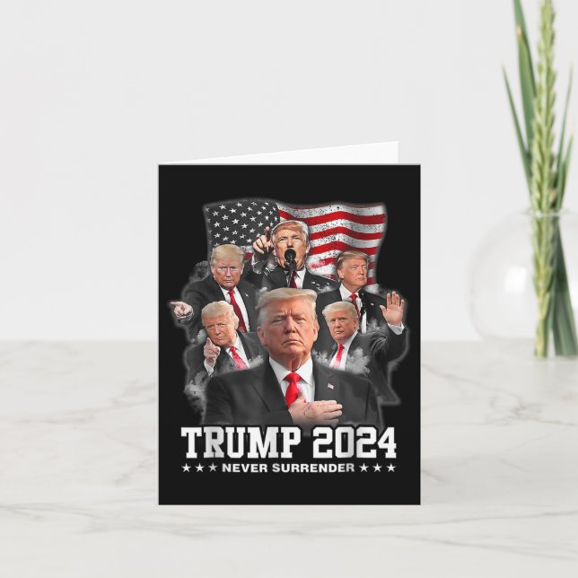 Donald J Trump 2024 Never Surrender  Card (Front)