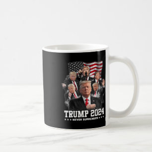 Donald J Trump 2024 Never Surrender  Coffee Mug