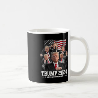 Donald J Trump 2024 Never Surrender  Coffee Mug