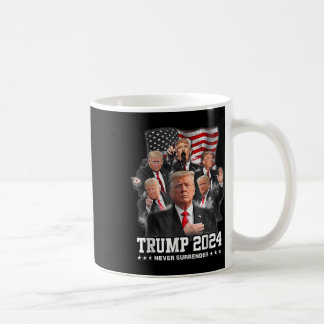 Donald J Trump 2024 Never Surrender  Coffee Mug